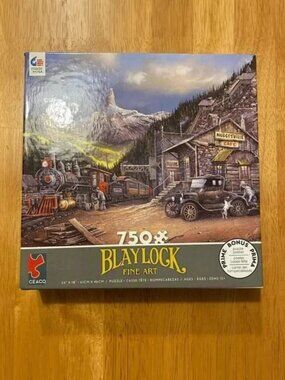 Ceaco Blaylock 750 piece Ted Blaylock Nugetville train jigsaw puzzle